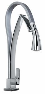 Picture of   25757 Single hole kitchen faucet with two function spray.