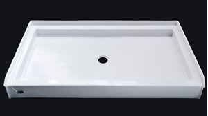 Picture of RECTANGLE ACRYLIC SHOWERBASE CENTRE DRAIN