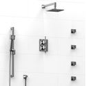 Picture of   KIT#483MZC ¾" double coaxial system with hand shower rail, 4 body jets and shower head