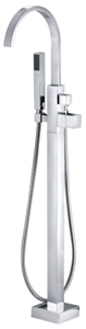Picture of SQUARE FLOOR MOUNT TUB FILLER WITH HANDSHOWER