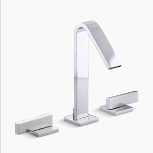 Picture of K-14661-4-CP LOURE®  WIDESPREAD BATHROOM SINK FAUCET
